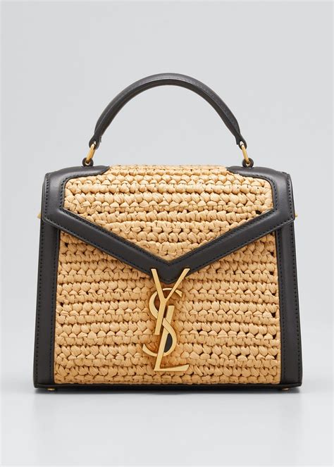 ysl raffia crossbody bag